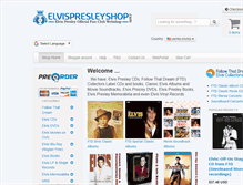 Tablet Screenshot of elvispresleyshop.com